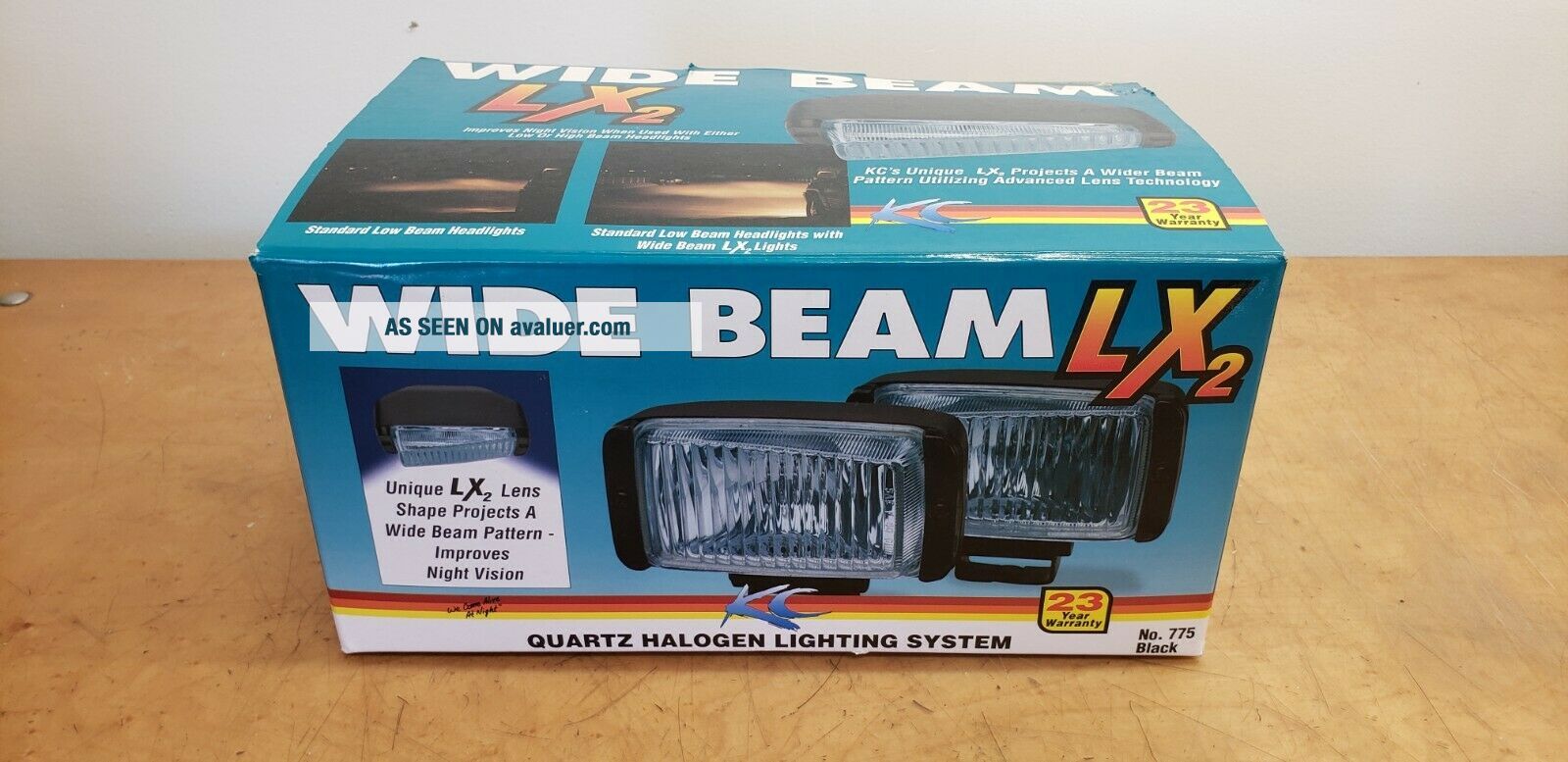 Vintage KC HiLites 5 " Rectangular Driving Fog Lights 775 Black Wide ...