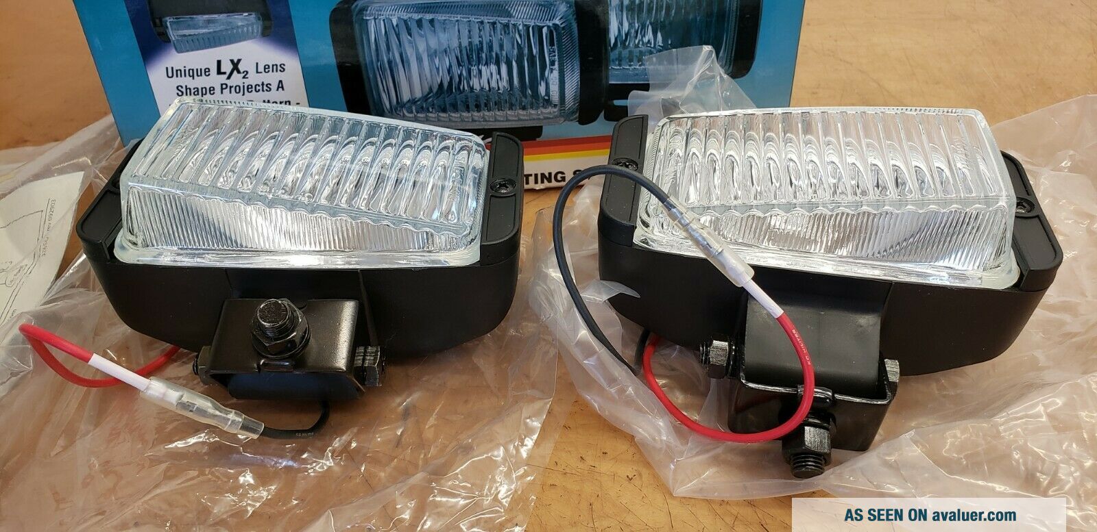Vintage KC HiLites 5 " Rectangular Driving Fog Lights 775 Black Wide ...