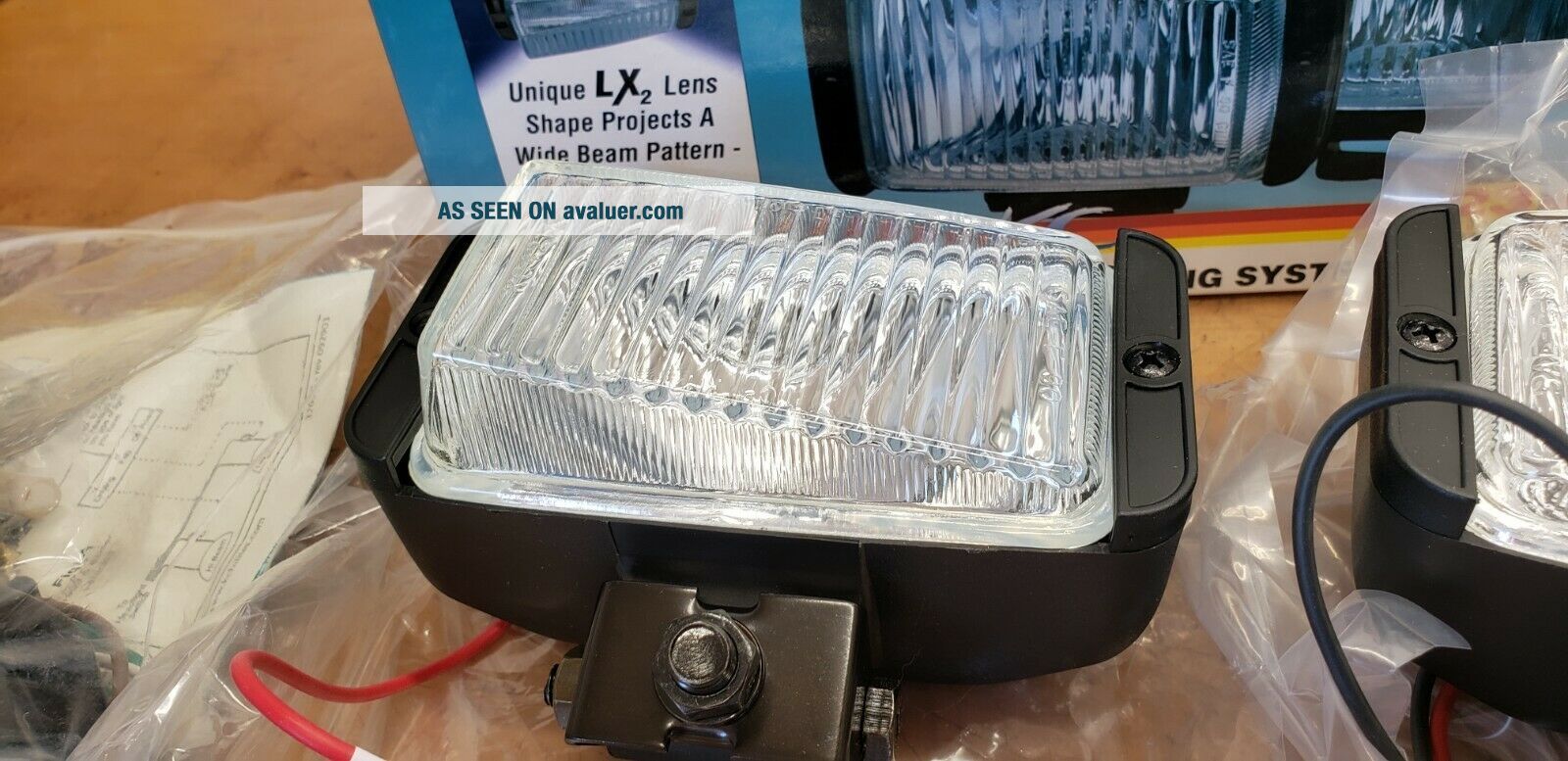 Vintage KC HiLites 5 " Rectangular Driving Fog Lights 775 Black Wide ...