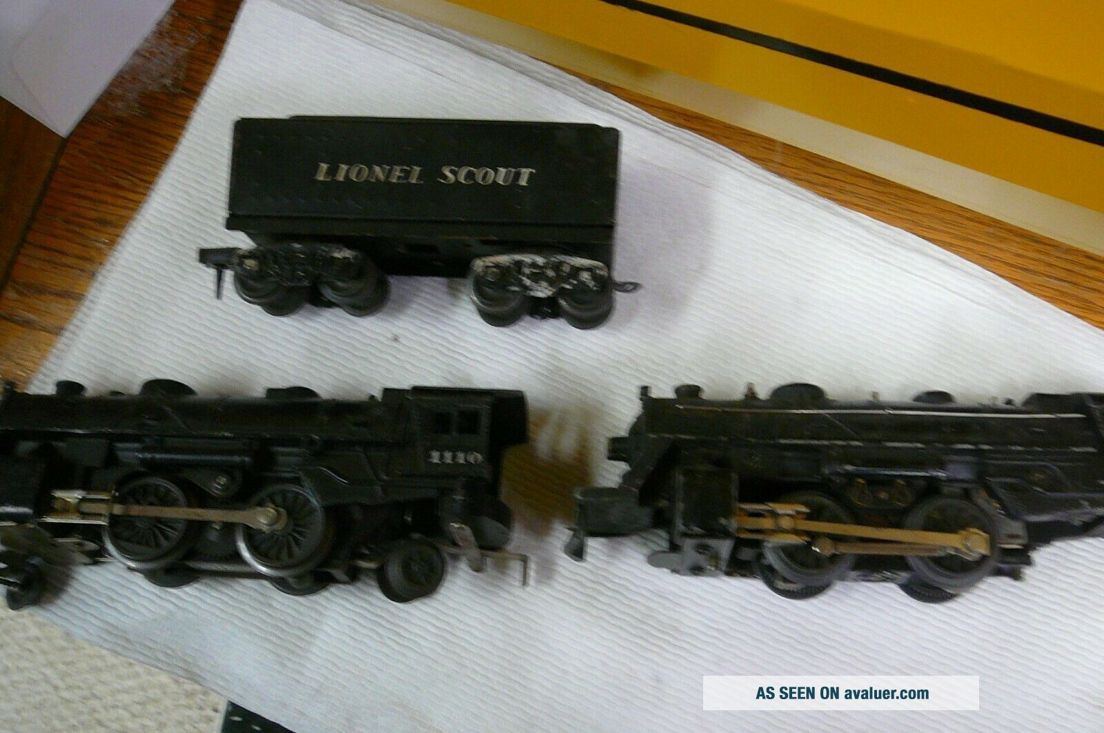 2 - VINTAGE LIONEL STEAM LOCOMOTIVES (1110 & 1654) ONE WITH LIONEL ...