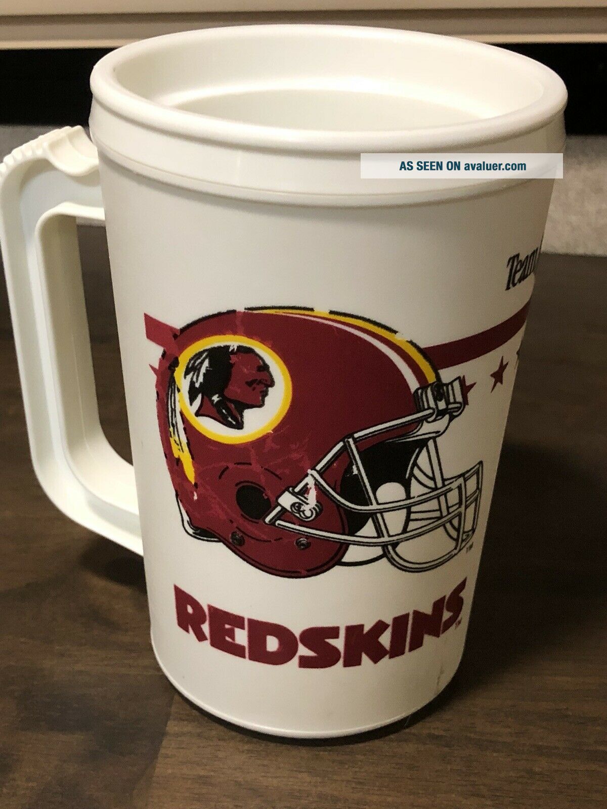 Vintage NFL Washington Redskins Plastic Thermal Mug Cup 22oz Hot Cold ...