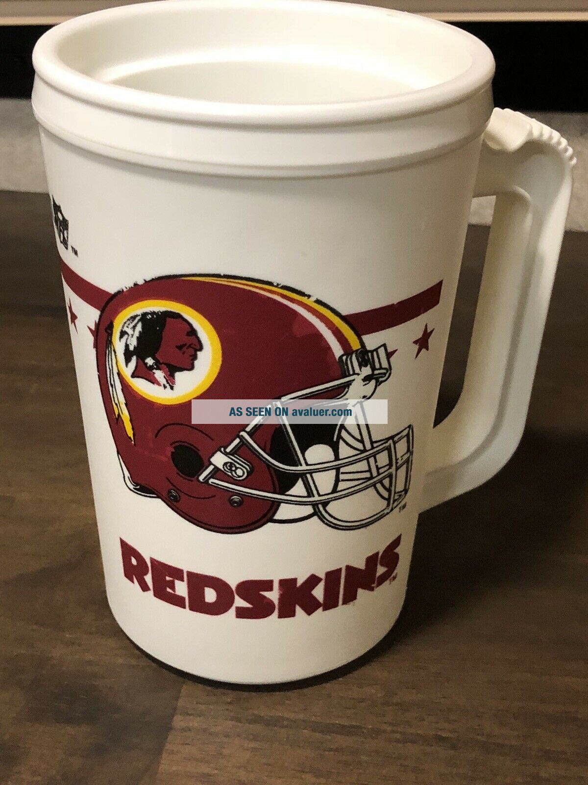 Vintage NFL Washington Redskins Plastic Thermal Mug Cup 22oz Hot Cold ...