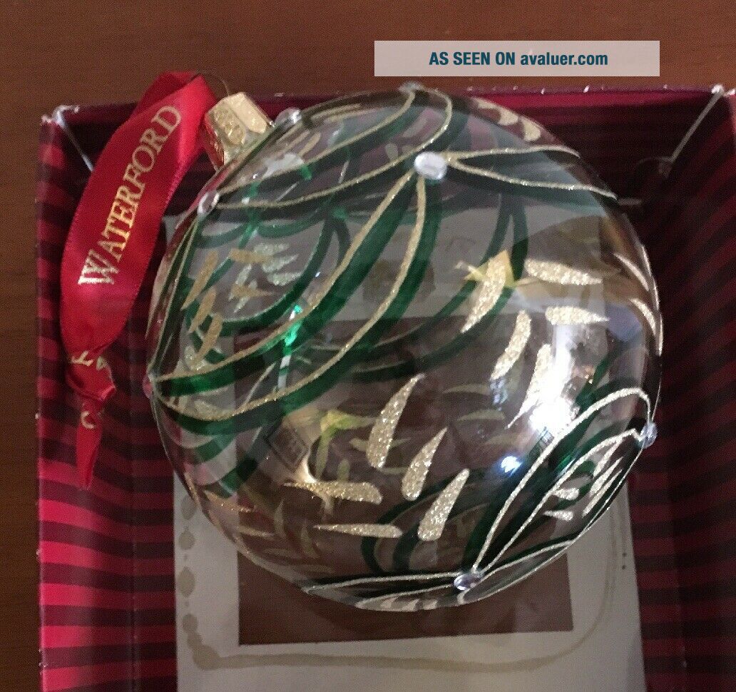 Vintage Waterford Holiday Heirlooms Ball Large Crystal Glass Christmas ...