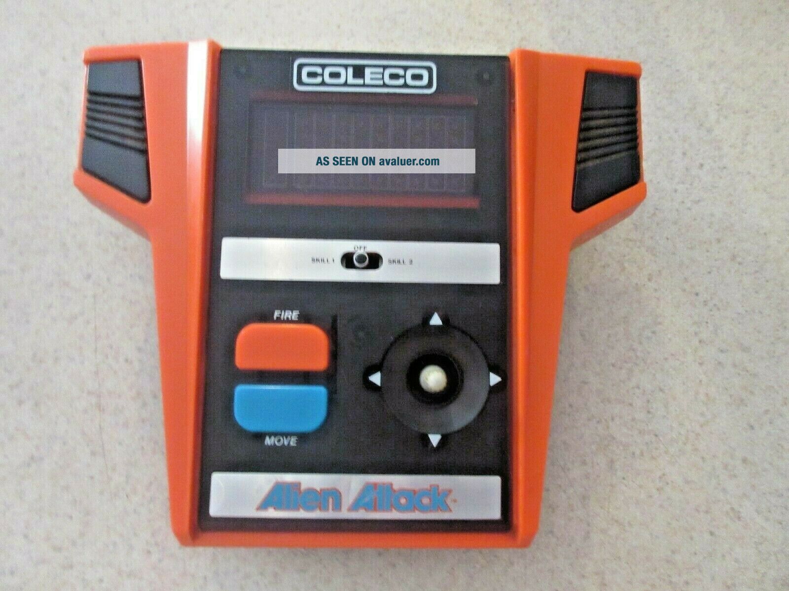 Coleco Alien Attack Vintage Electronic Handheld Game No Sound Otherwise ...