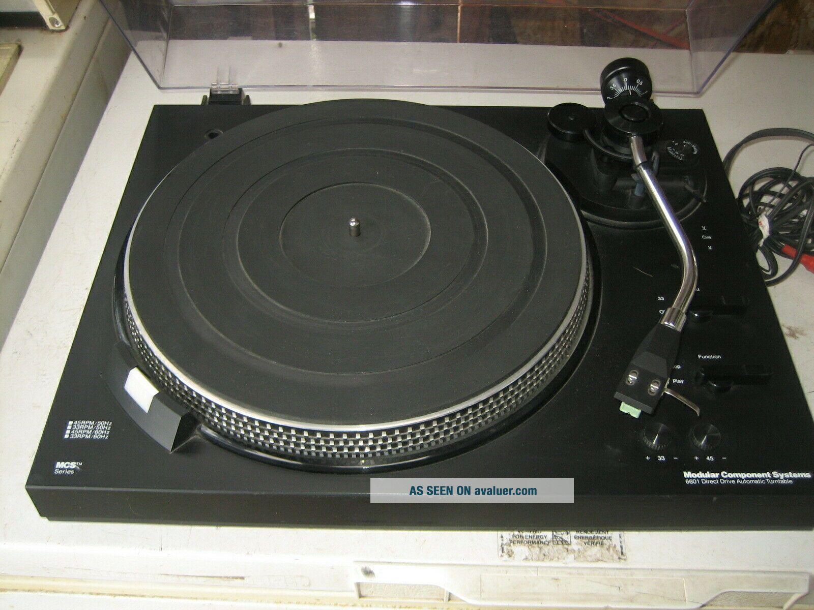 MCS Series 6601 Direct Drive Automatic Turntable Black GREAT Needle ...
