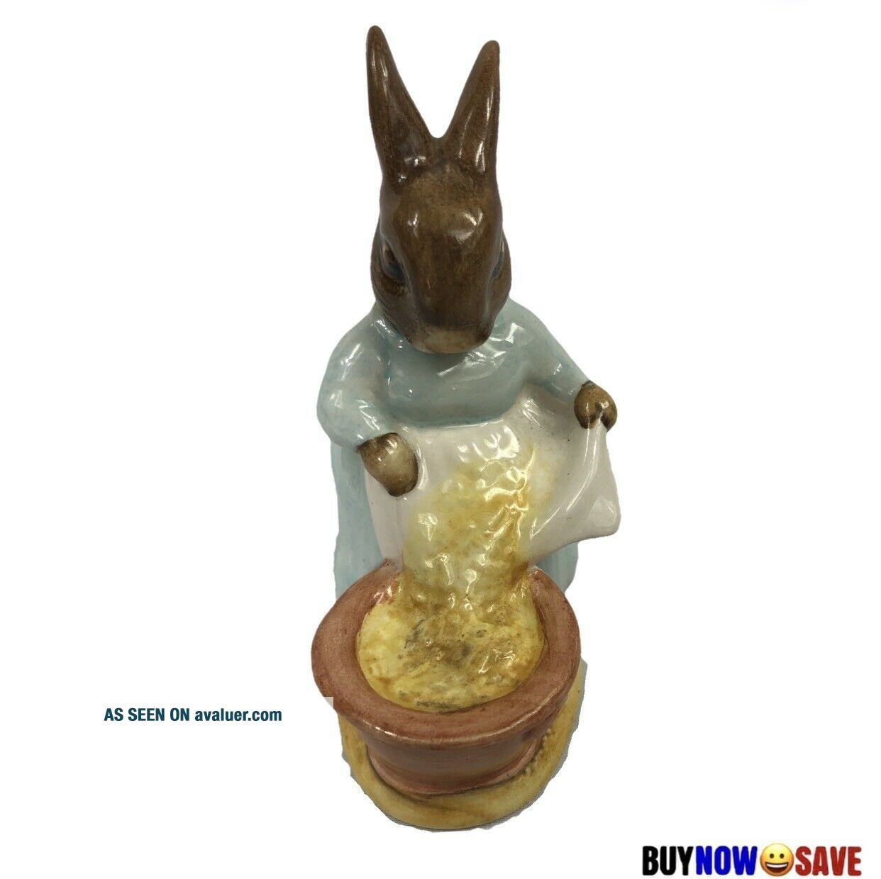 Beswick Rabbit 296 Vintage Beswick Beatrix Potter Cecily Parsley Rabbit Bunny Figurine ...