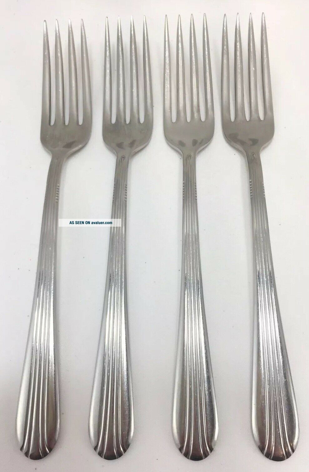 4 Dinner Forks Silco EMPIRE Stainless Flatware Vintage USA Made 7 25 4-dinner-forks-silco-empire-stainless-flatware-vintage-usa-made-7-25