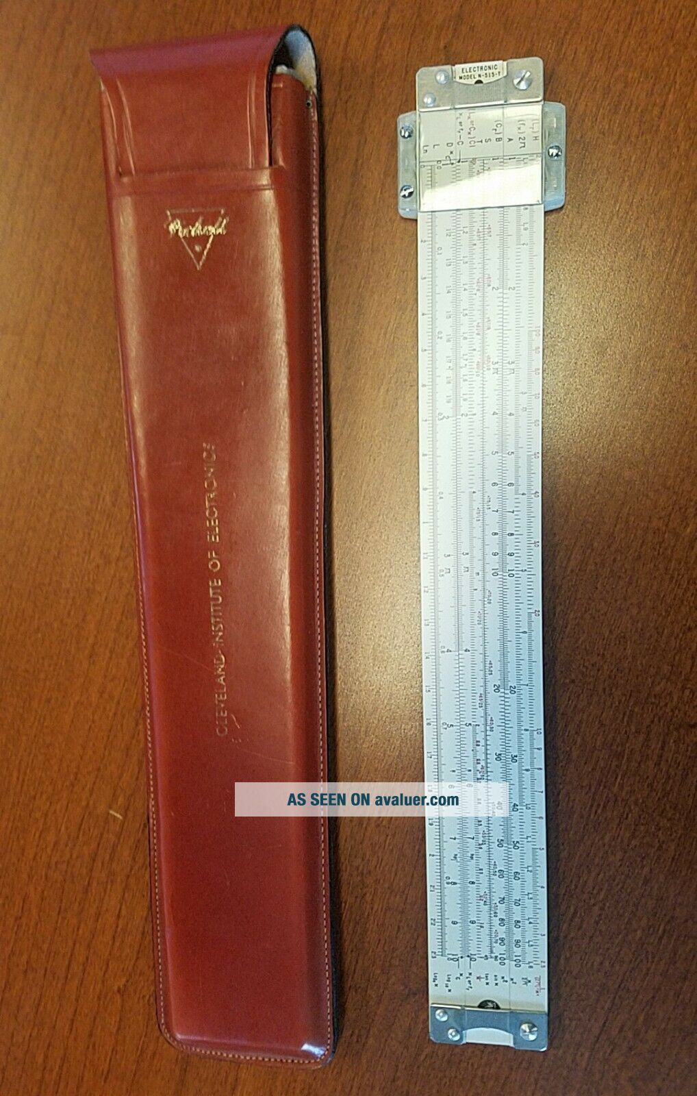 Vintage Pickett Model N - 515 - T Slide Ruler With Leather Case | #7512146