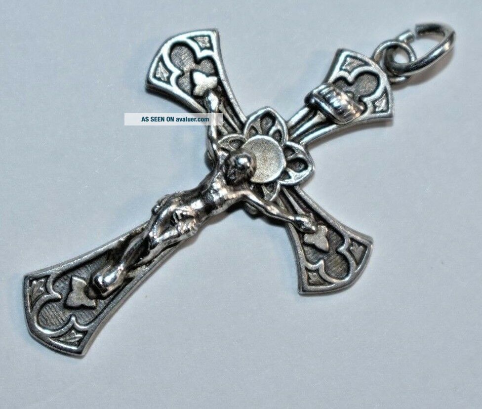 Stunning Vintage Sterling Silver 925 Religious Crucifix INRI Cross ...
