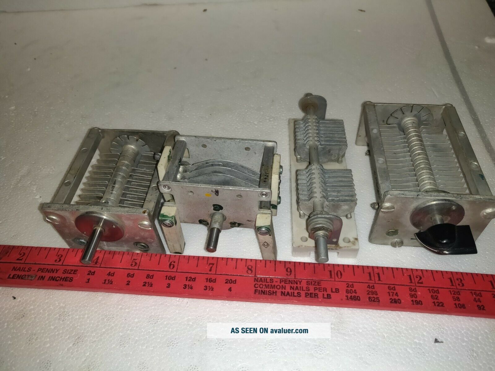 4 VARIABLE AIR CAPACITORS HAM AMATEUR RADIO 7558121 4 VARIABLE AIR CAPACITORS HAM AMATEUR RADIO 7558121
