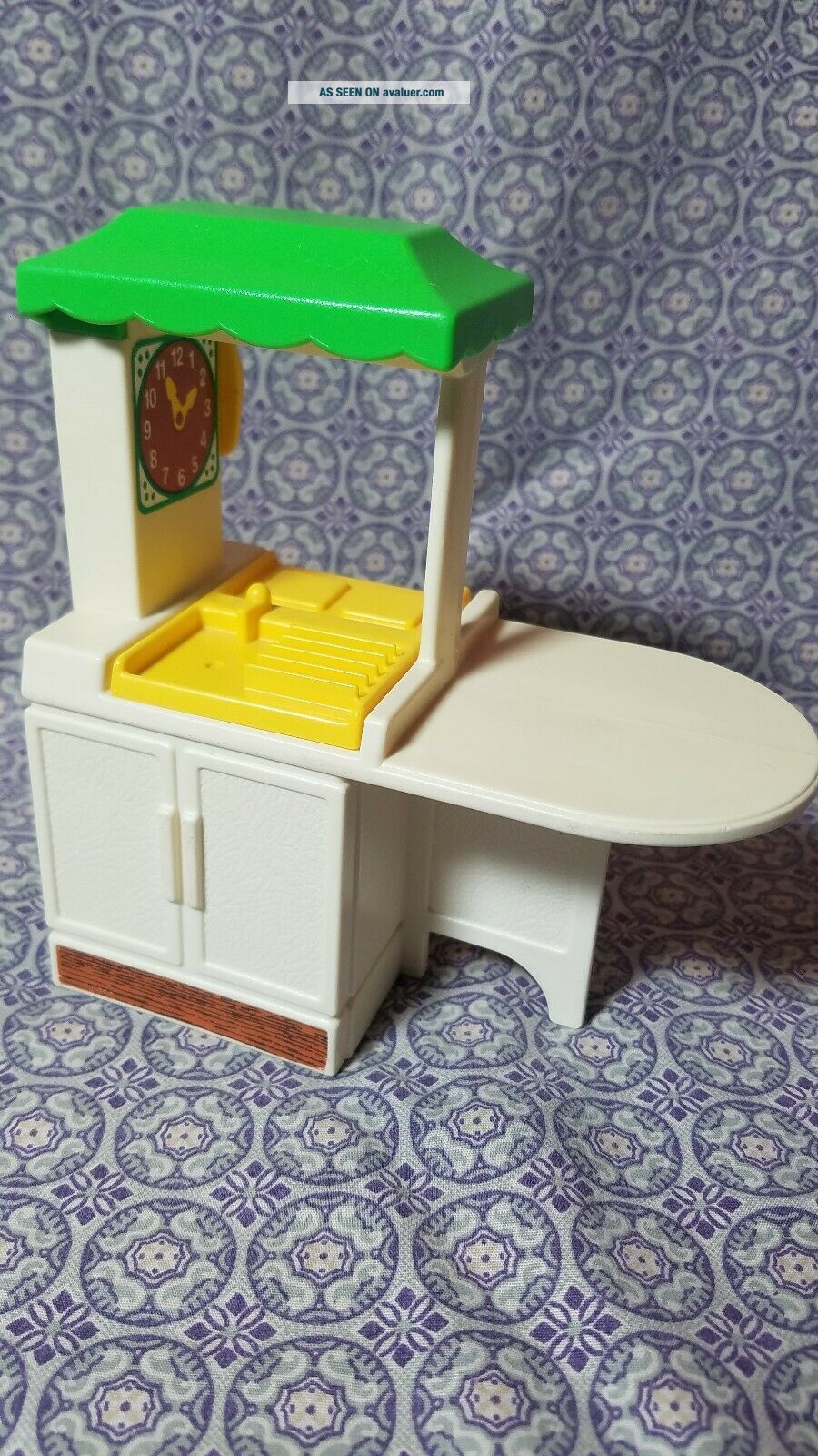 Vintage LITTLE TIKES DOLLHOUSE FURNITURE Kitchen Chalkboard Easel ...
