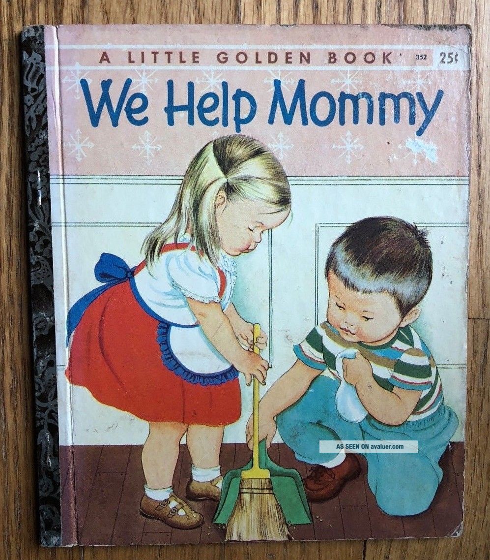 Little Golden Book WE HELP MOMMY Eloise Wilkin 1st First