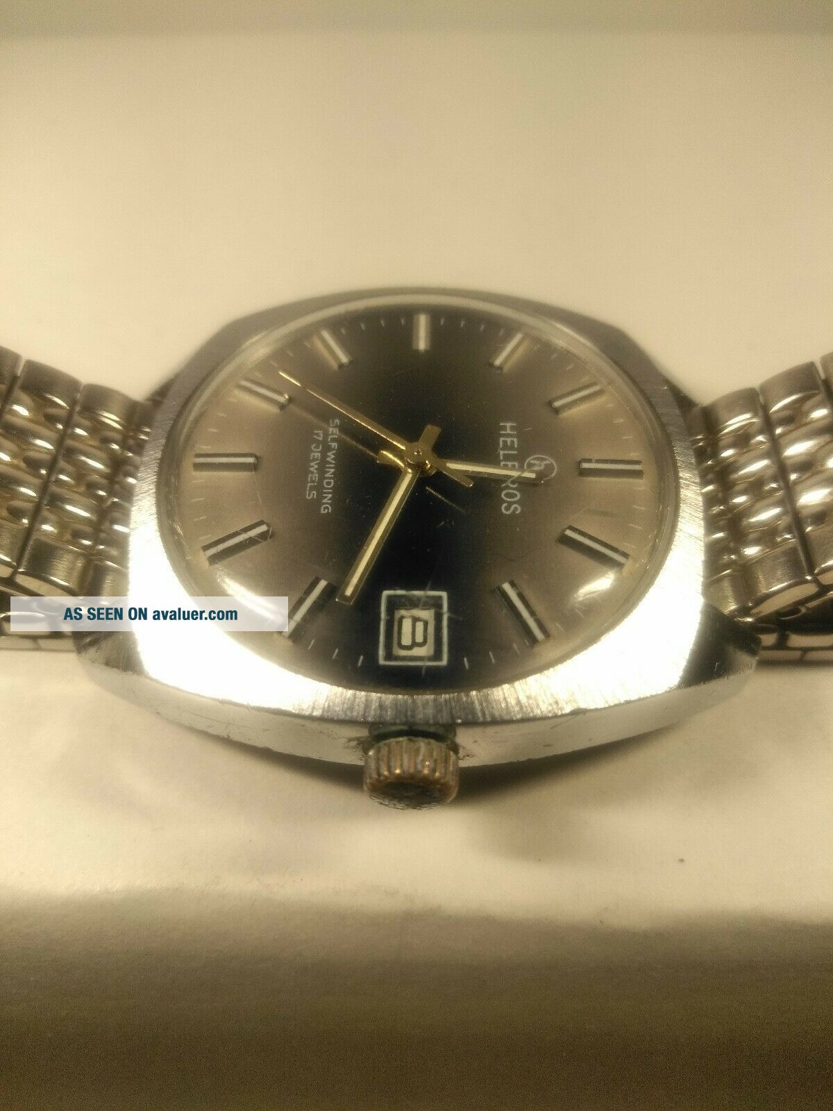 Mouvement Mécanique Vintage Helbros 17 Rubis - Pour Pièces Ou Réparation, Balancier Fonctionnel