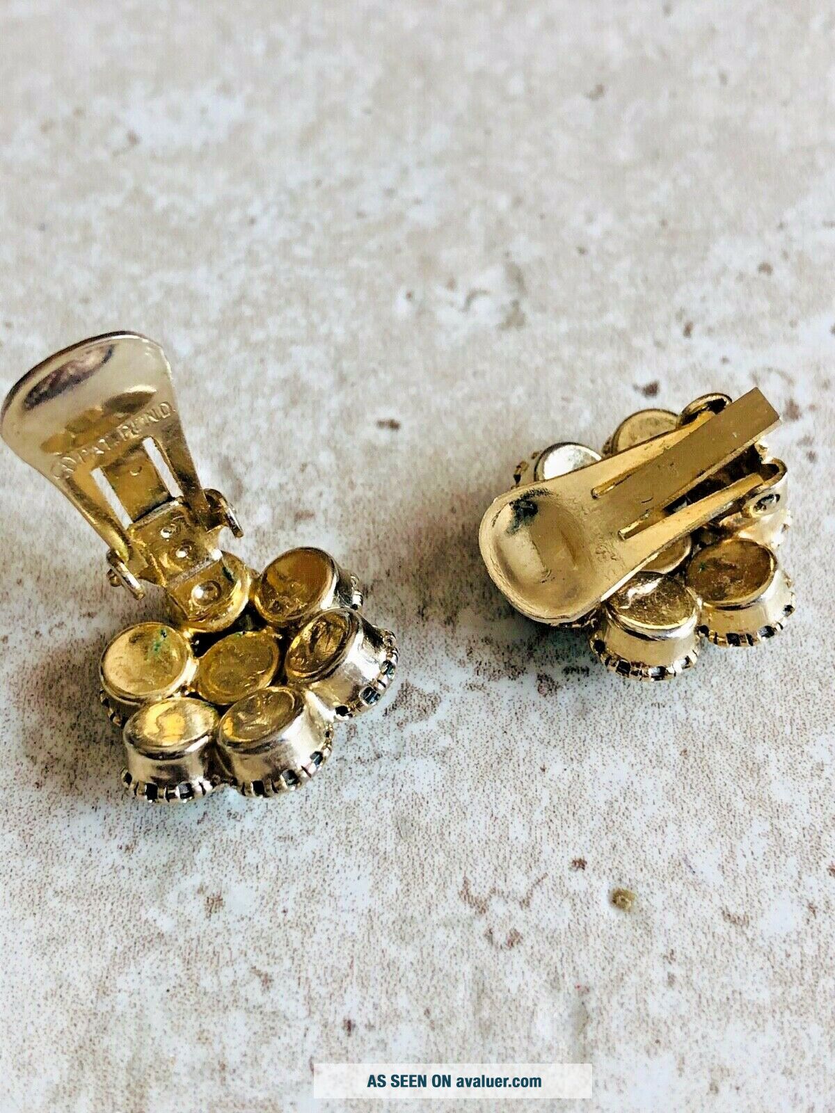 Boutons De Manchette Vintage Argentés Brun Jaune - Occasion En Bon état
