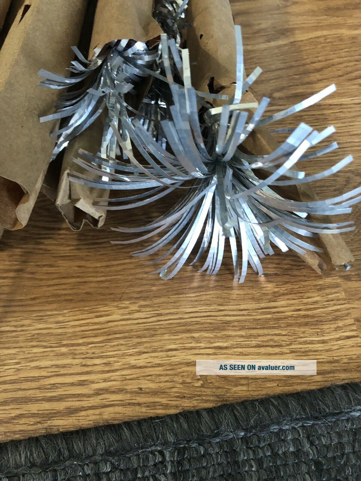 30 Vintage Silver Aluminum Christmas Tree Pom Pom Branches Only
