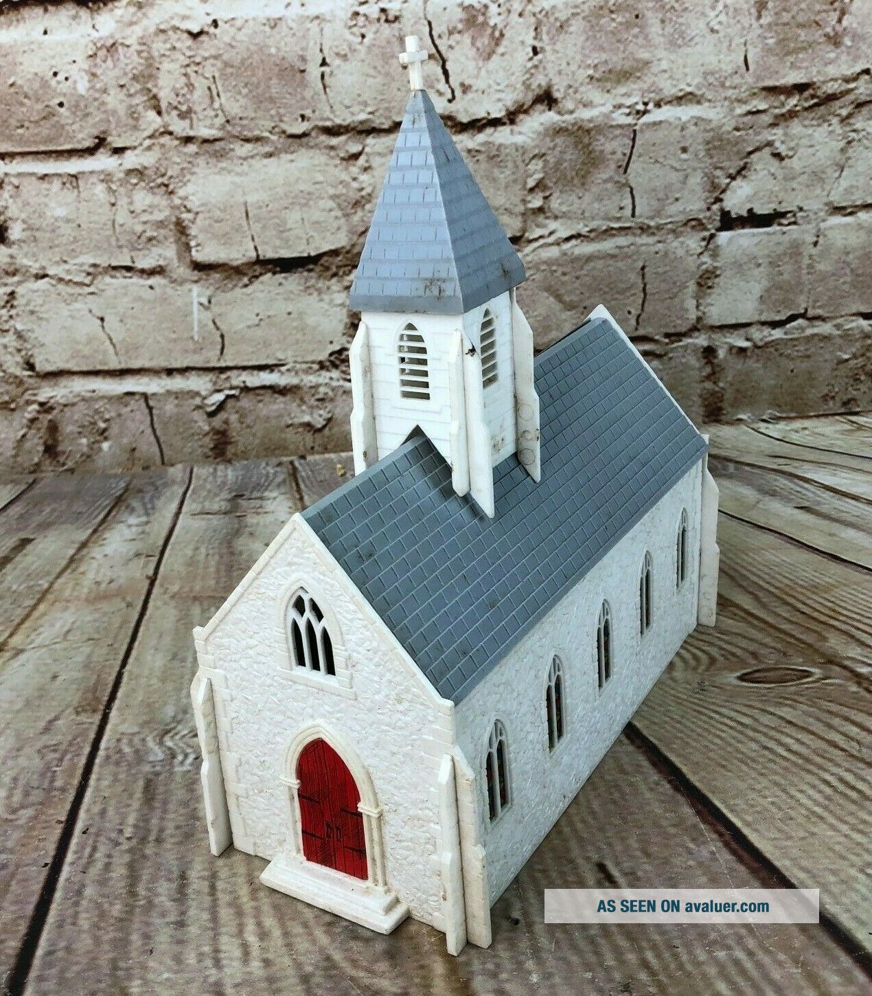 Vintage Plasticville O Scale Church Train Railroad Buildings | #7925654