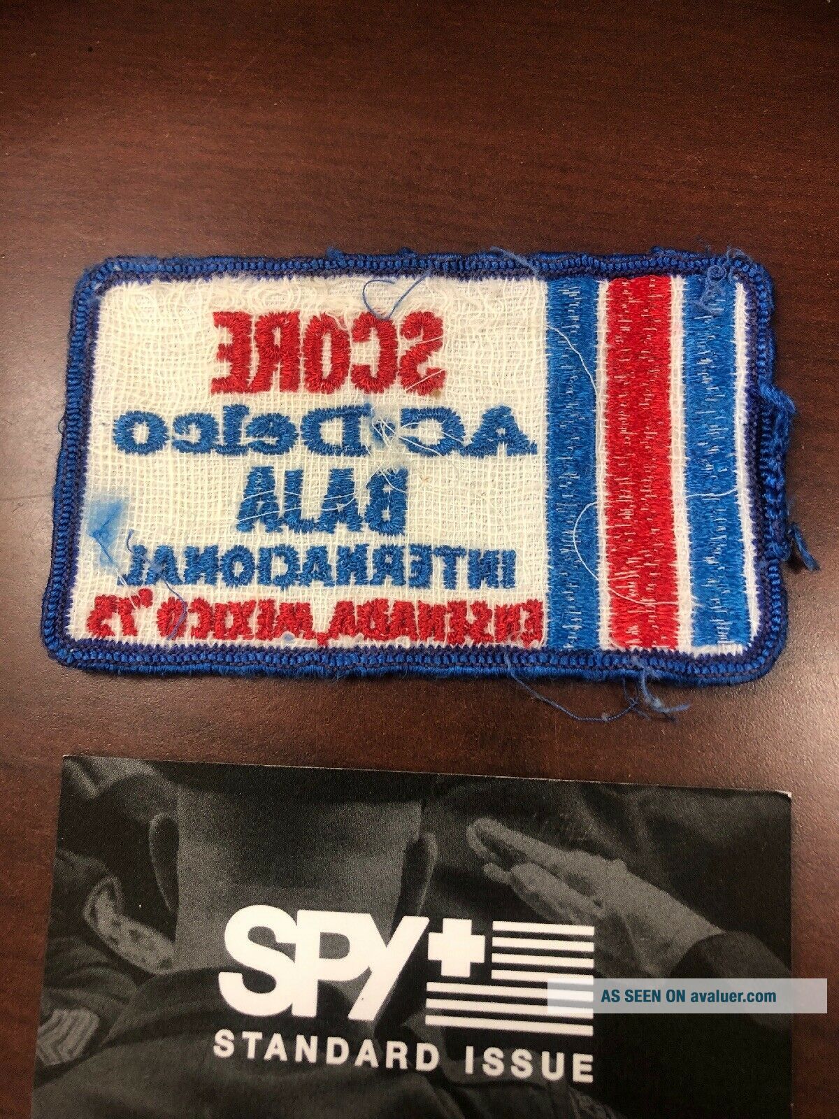 Vintage 1973 Era Baja SCORE Ensenada Mexico Off Road Racing Patch AC ...