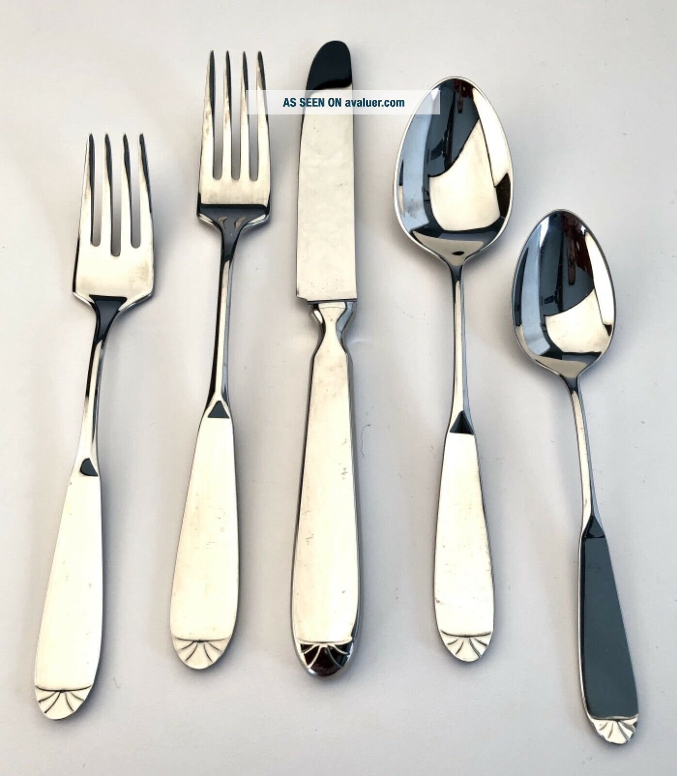 5 Pc. Place Setting Vintage WMF Cromargan - Stainless Flatware ...