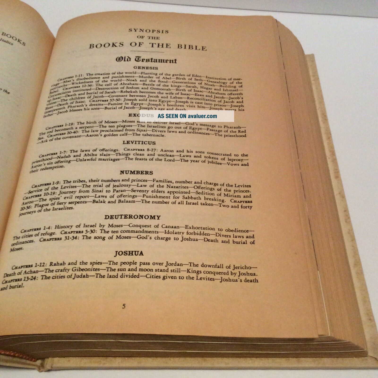 Vintage Holy Bible King James Version Red Letter Edition Regency Large ...