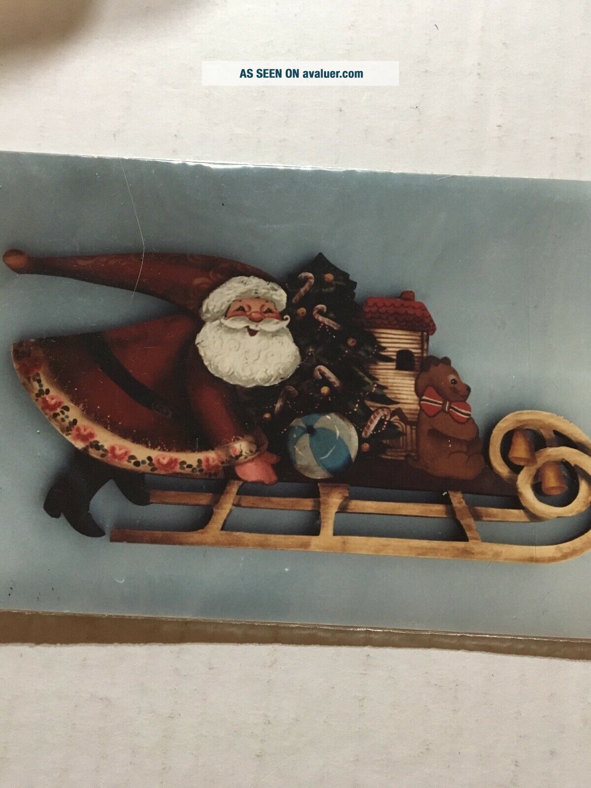 Vintage 1983 Pattern Packet Santa With Sled Delane Patterns | #8068224