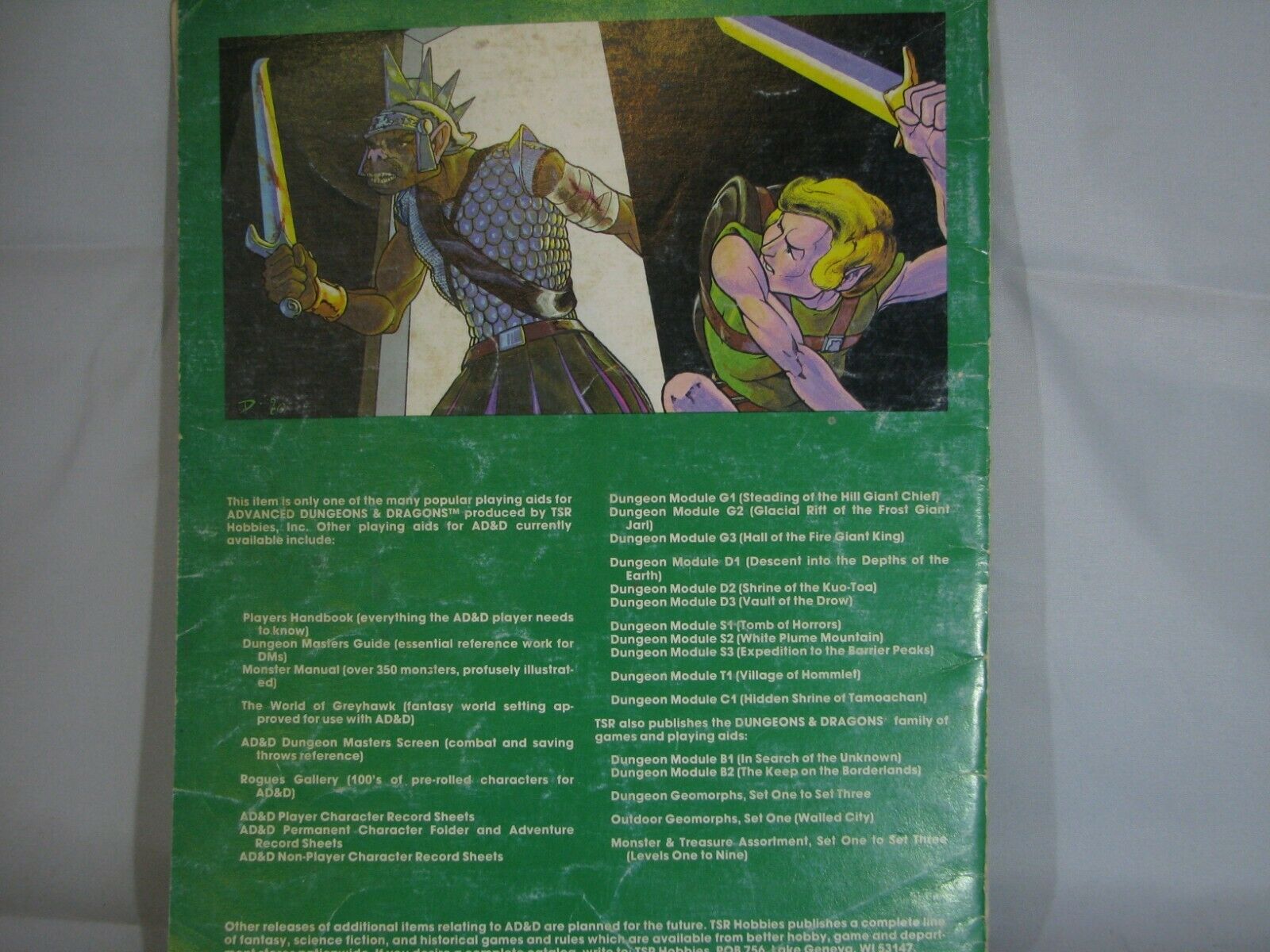SLAVE PITS OF THE UNDERCITY A D&D Dungeons And Dragons TSR Module A1 ...