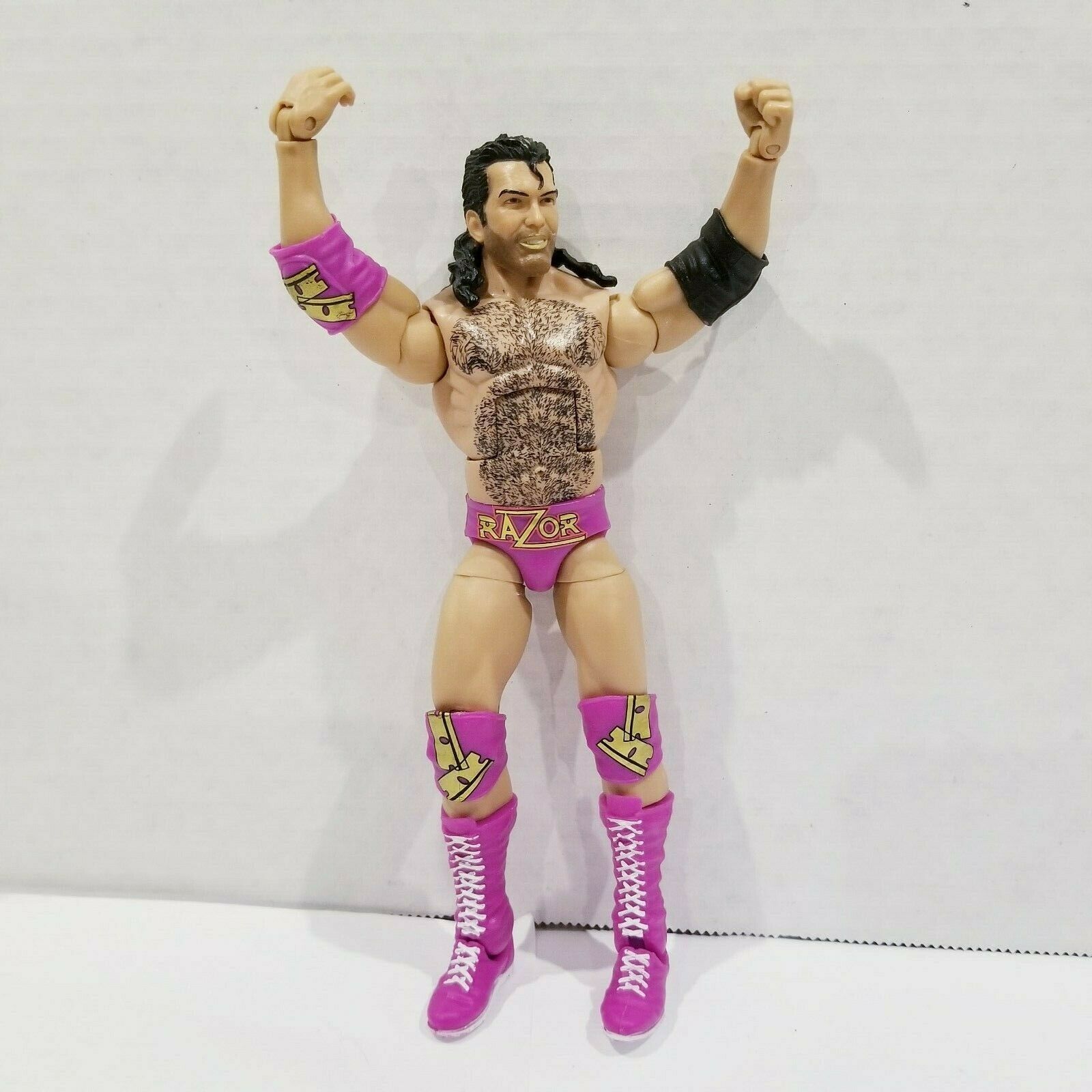 Razor Ramon Flashback Figure WWE Mattel Elite Defining Moments Razor Ramon Wrestling Figure Legends ...