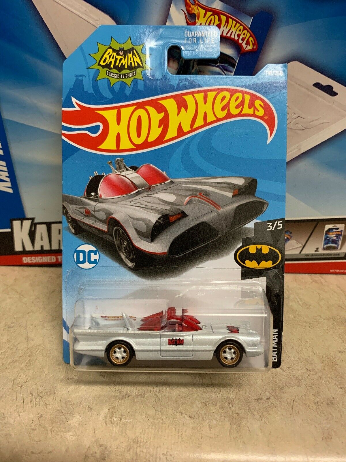 2019 Hot Wheels TV Series Batmobile Custom White On White Real Riders ...