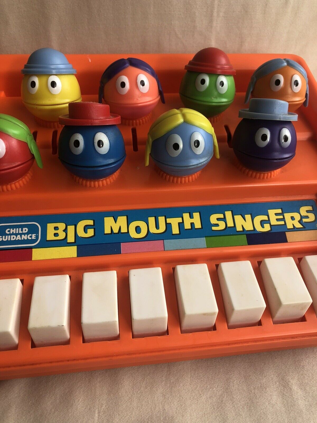 Vintage Big Mouth Singers Toy Piano | #22395316