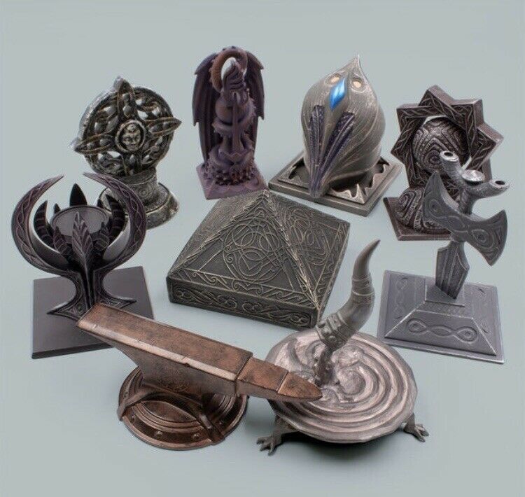The Elder Scrolls V Skyrim Shrines Of The Nine Divines Vinyl Figure Set ...