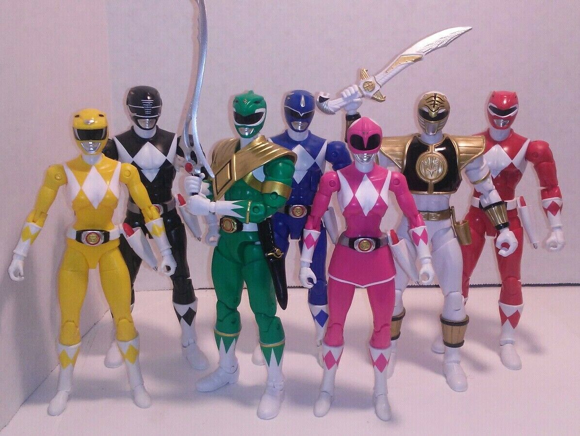 MIGHTY MORPHIN POWER RANGERS LEGACY BANDAI FIGURES COMPLETE SET | #21822740