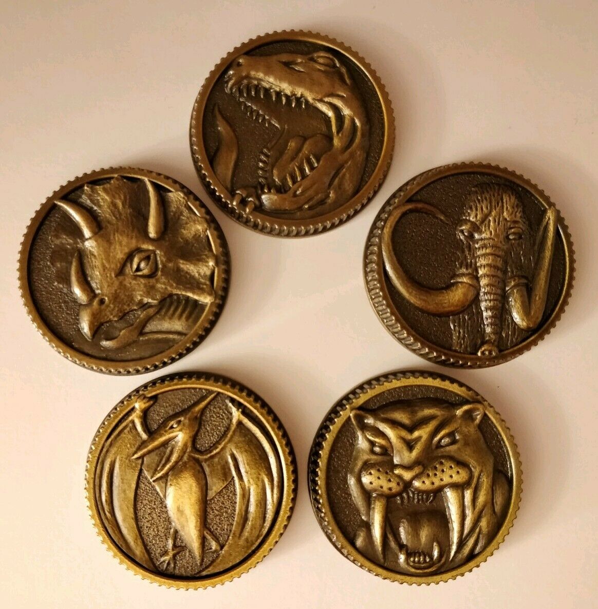 Mighty Morphin Power Rangers Legacy Power Coin Set - Weathered Bandai ...