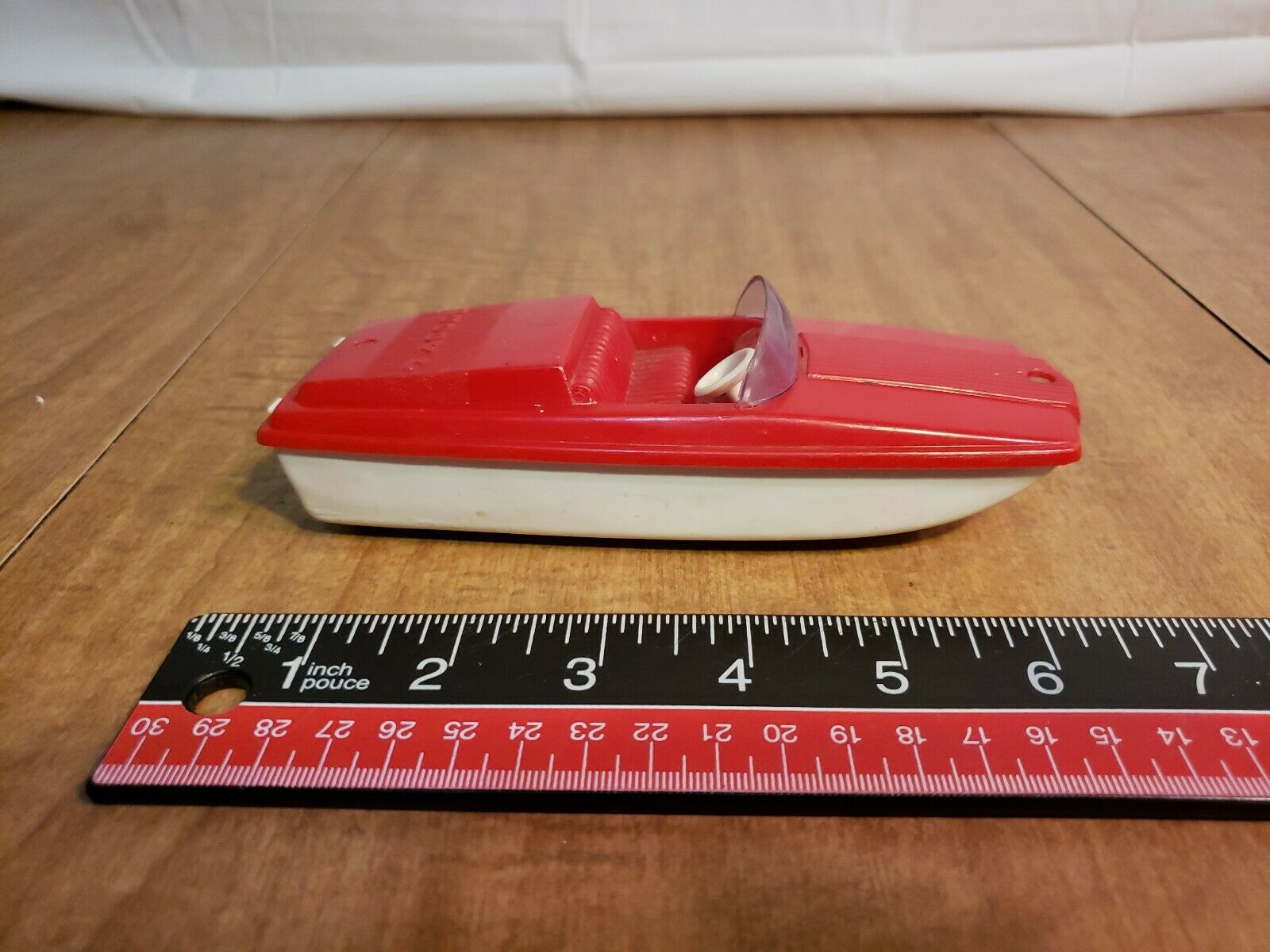 Vintage Buddy L Plastic Red And White Boat | #21633704