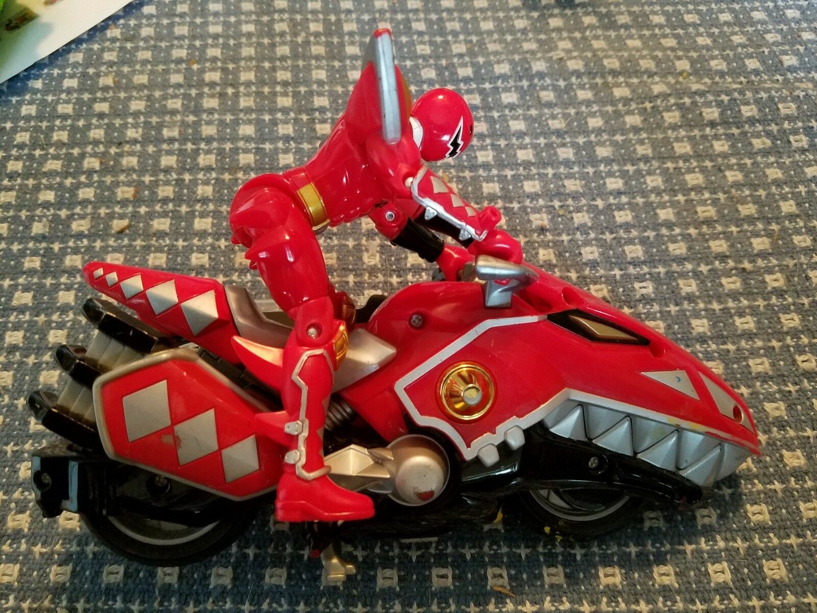 Red A Stone Ranger Cycle Bandai Power Rangers Dino Thunder Red Raptor Cycle Red Ranger | #21604407