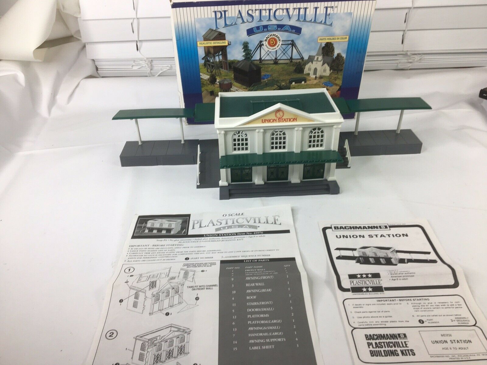 Vintage Plasticville O Scale Union Station Complete. | #21587274