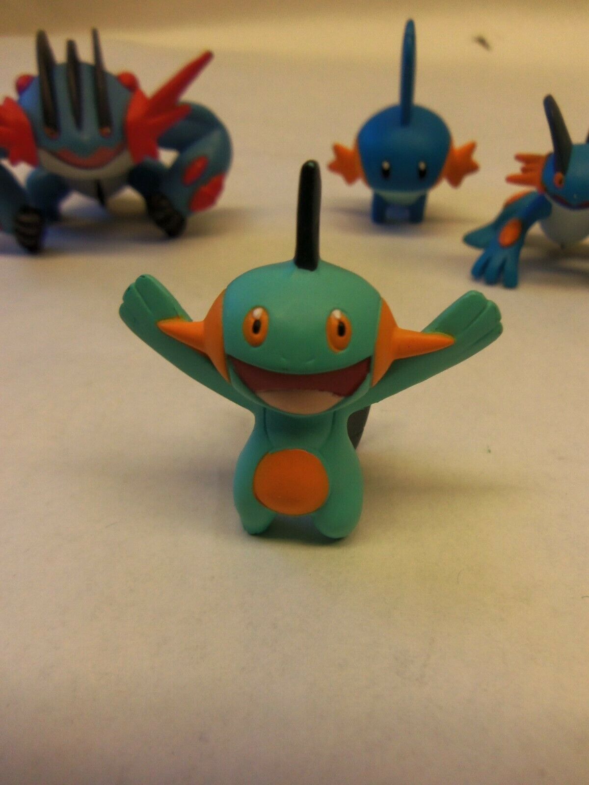 4 TOMY Nintendo POKEMON PVC Figures. SWAMPERT. MUDKIP. MARSHTOMP. MEGA ...