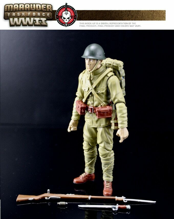 1:18 Kickstarter MARAUDER TASK FORCE MTF WW2 JAPANESE JAPAN RIFLEMAN ...