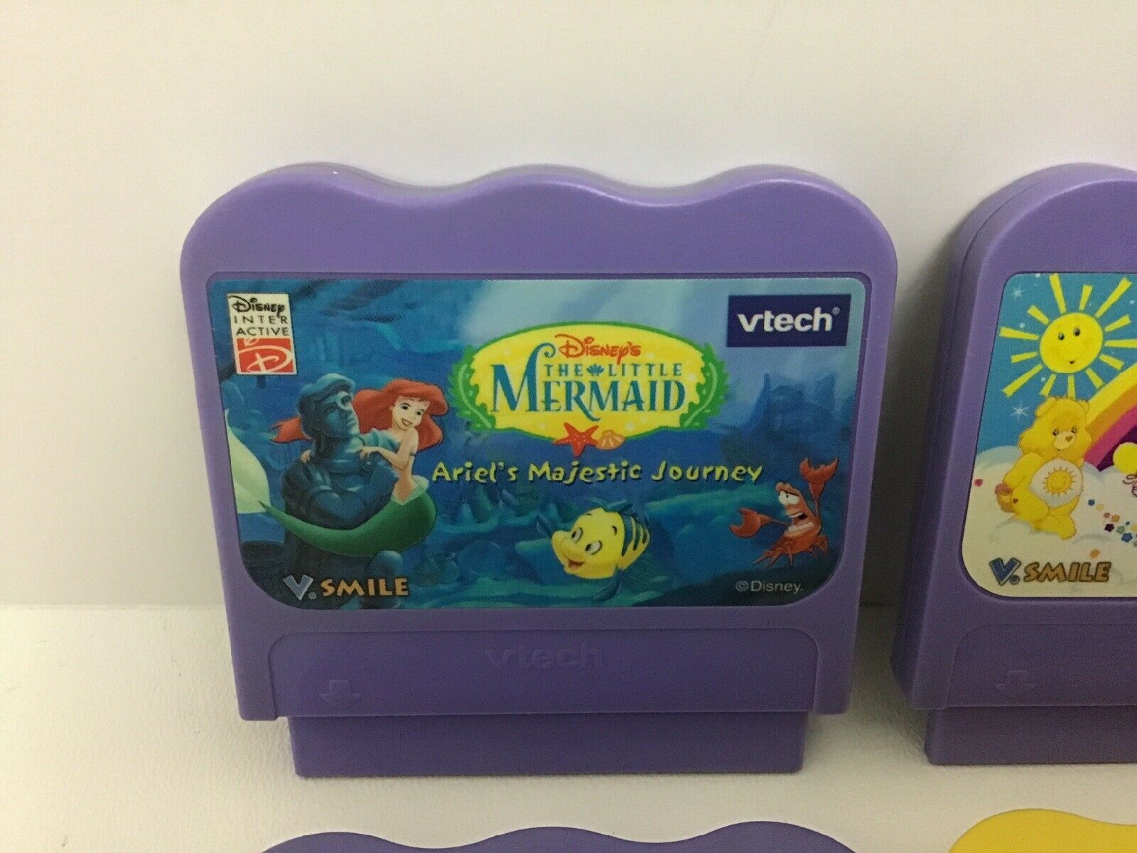 Vtech Customized Vtech V Smile Cartridge Kids Video Games Aladdin Care Bears Mermaid Art ...