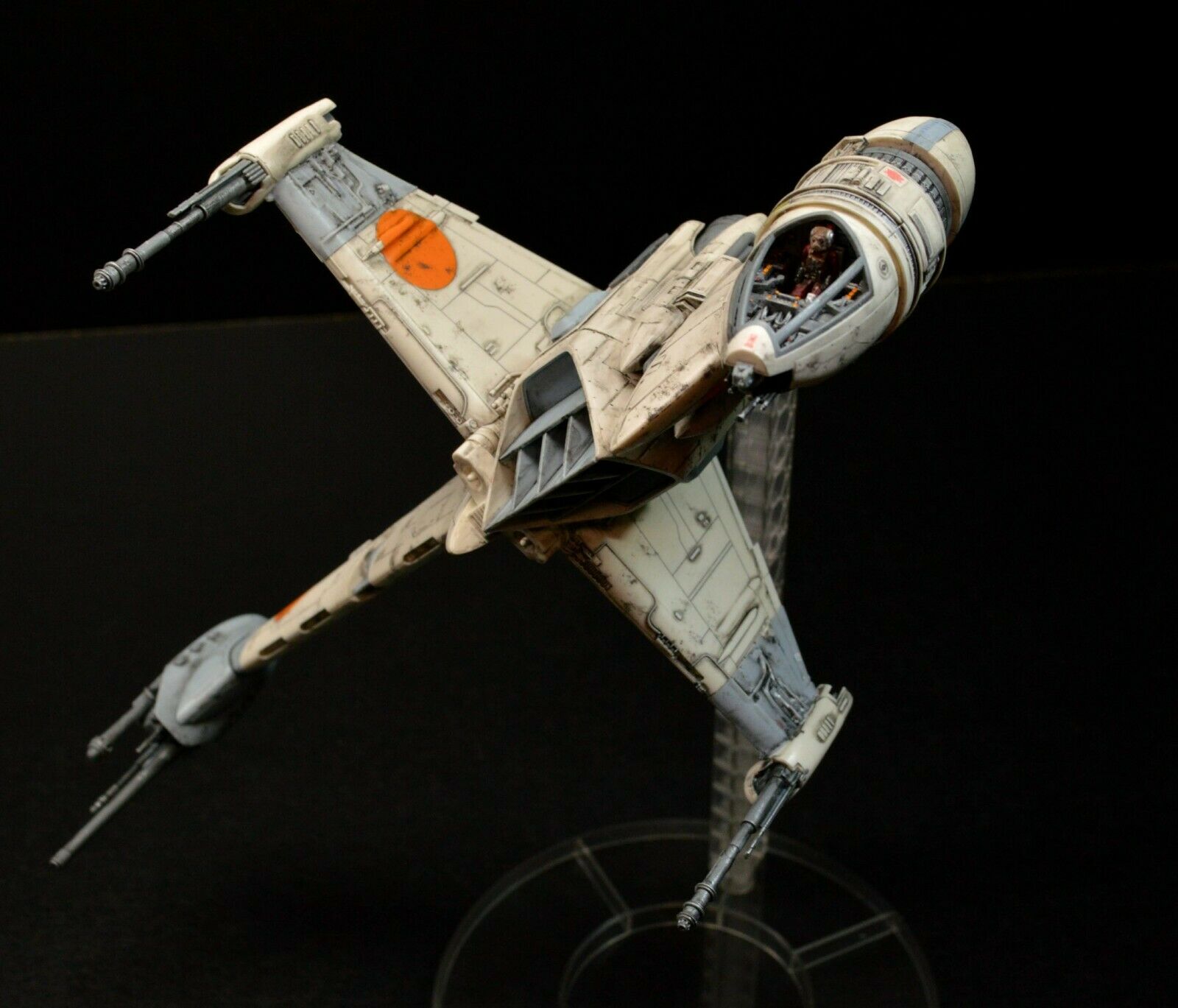 Bandai B - Wing Model Custom Built And Detailed 1/72 Scale | #22199530