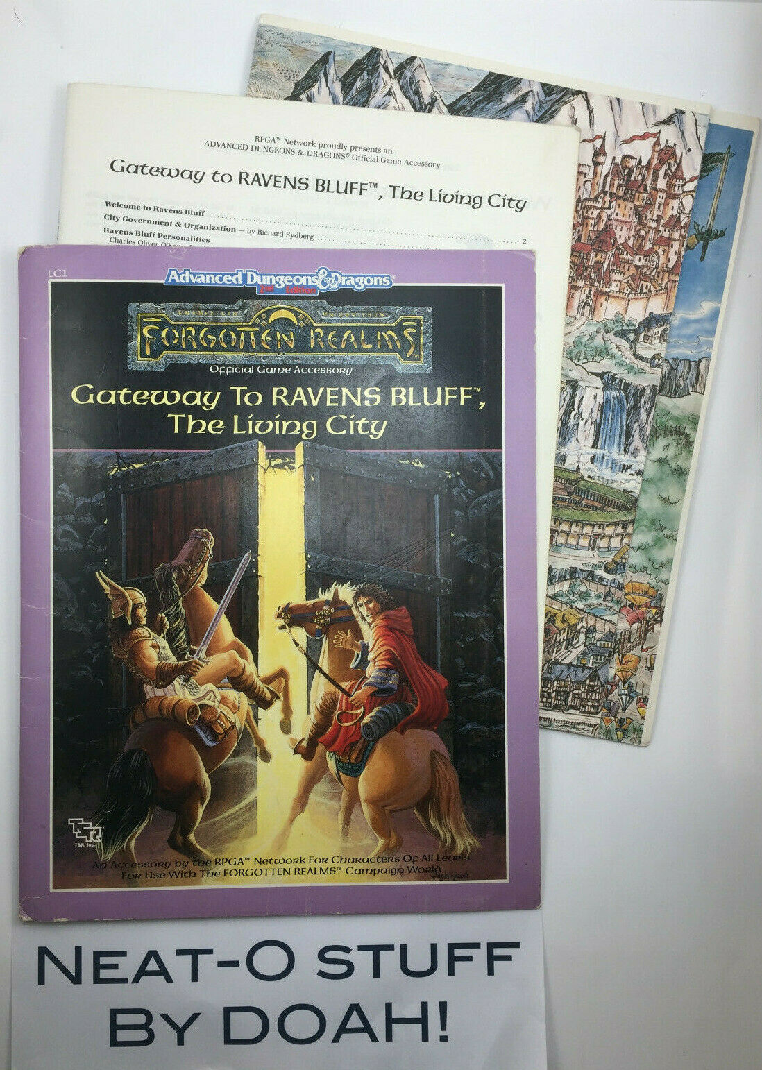 Tsr Rpga RPGA •Forgotten Realms • Gateway To Ravens Bluff, The Living City, Map ...