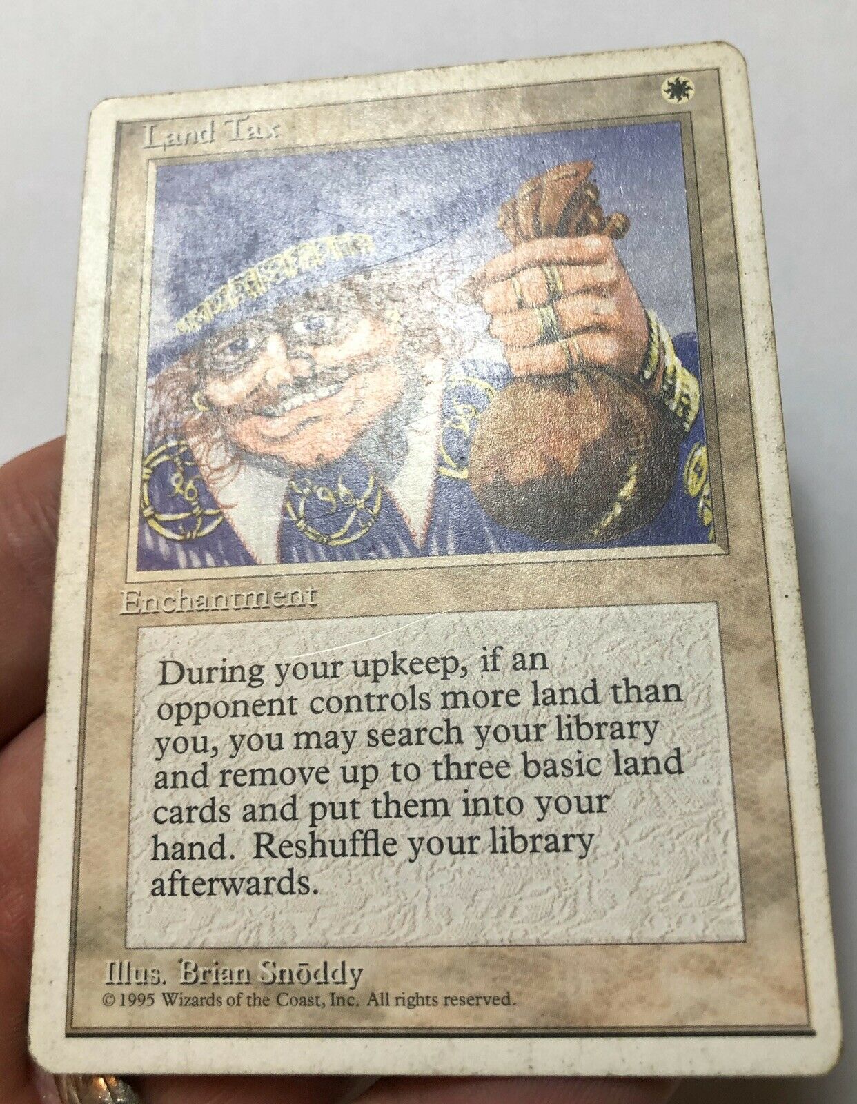 MTG Land Tax 4th Edition HP Magic The Gathering X1 English Forth ...