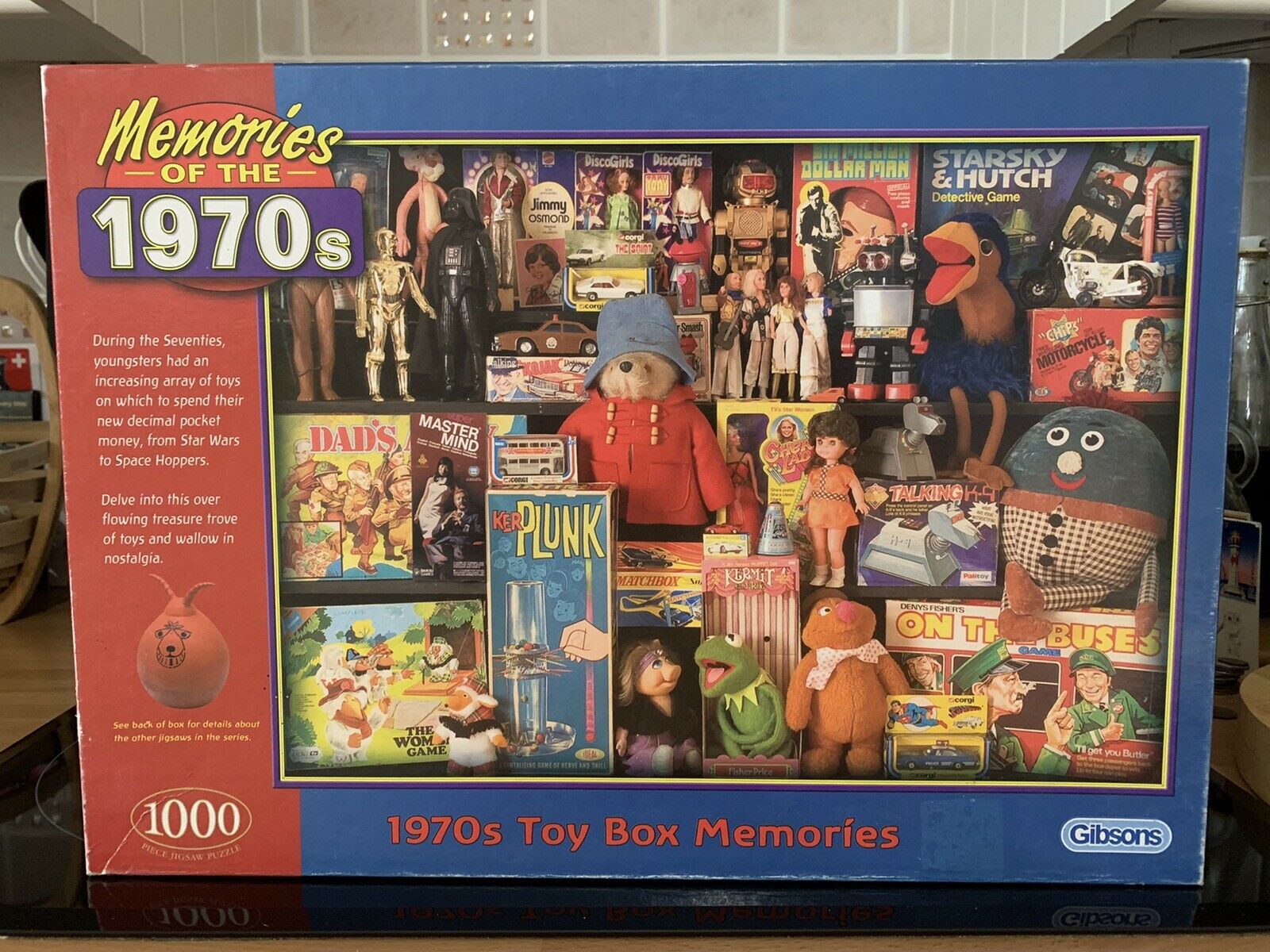 GIBSONS 1000 PIECE JIGSAW PUZZLE - MEMORIES OF THE 1970 ' S TOY’S ...