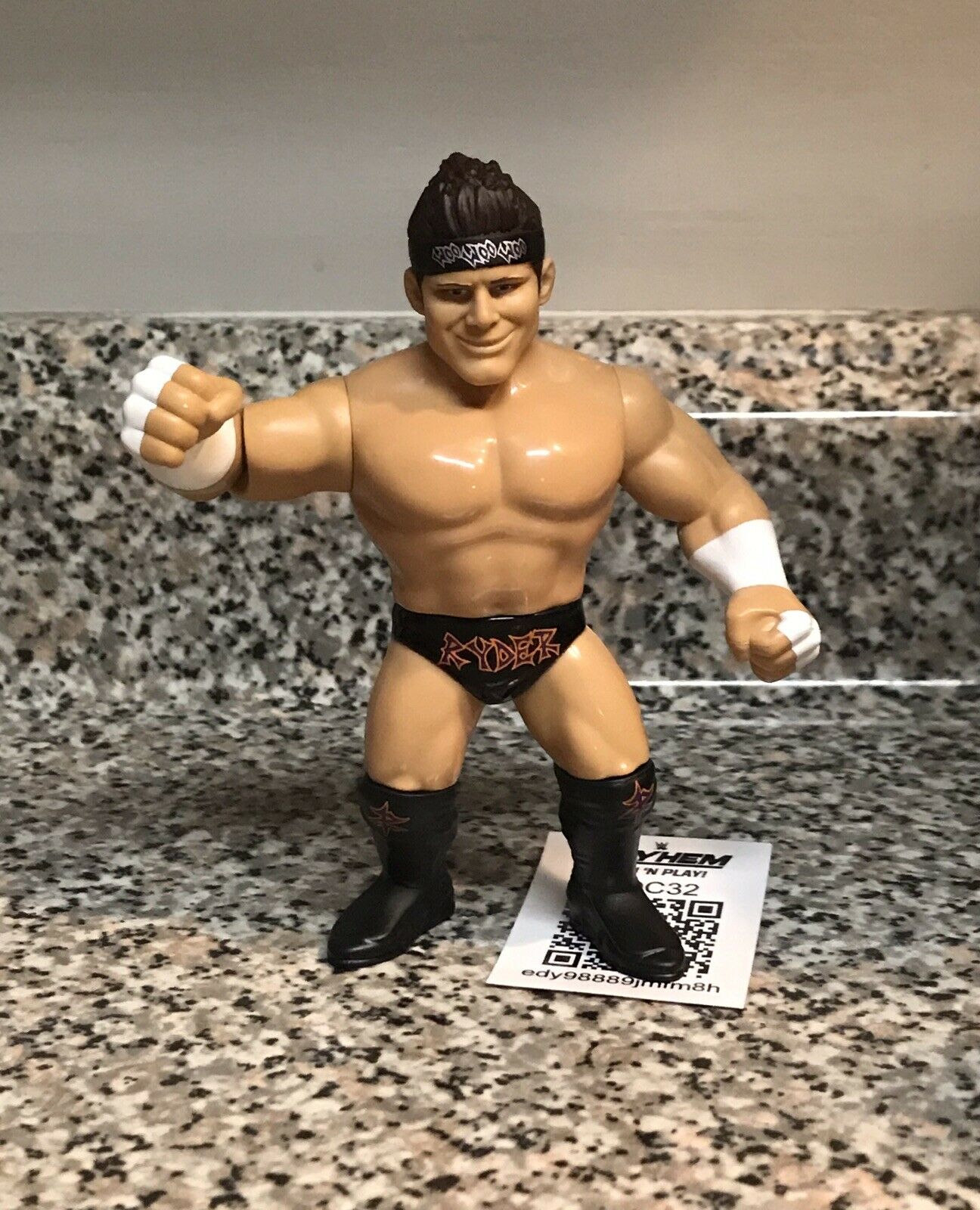 Mattel WWE Retro Zack Ryder Wrestling Action Figure WWF With QR Code ...