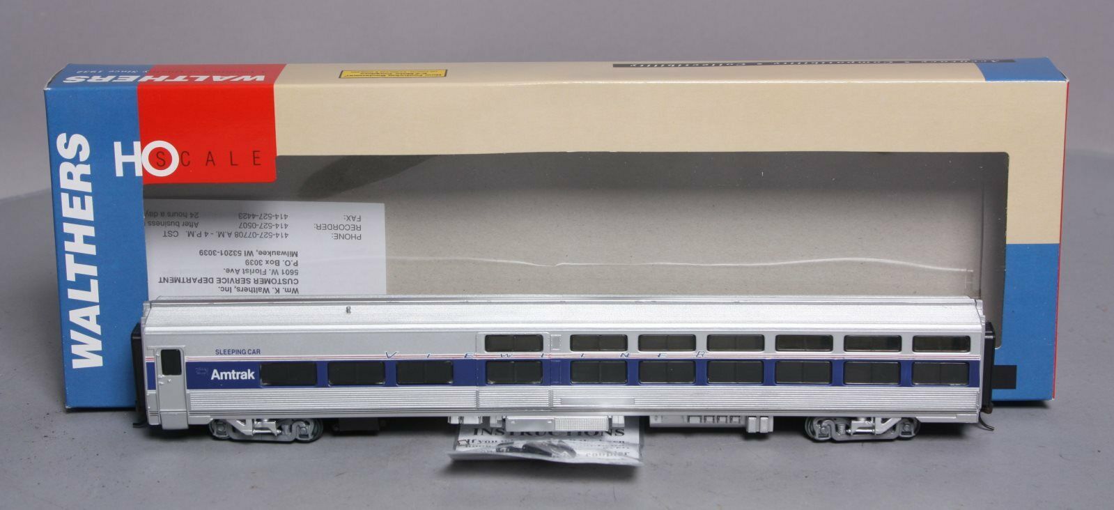 Walthers 932 - 6091 HO Scale Amtrak Viewliner Sleeper Coach LN/Box ...