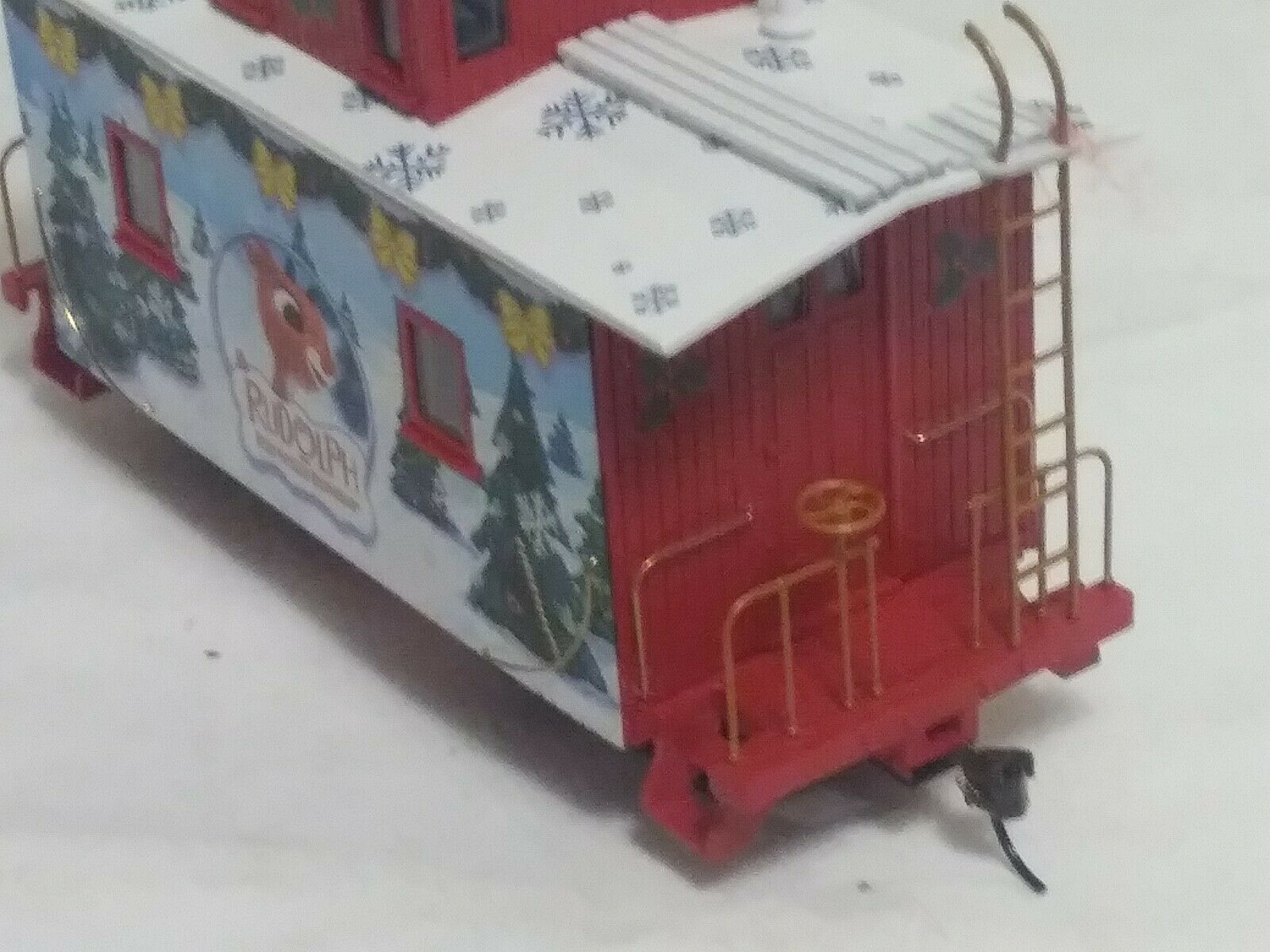 Wooden Rudolph Train Rudolph Red - Nosed Reindeer Christmas Town Express Train Set Hawthorne ...