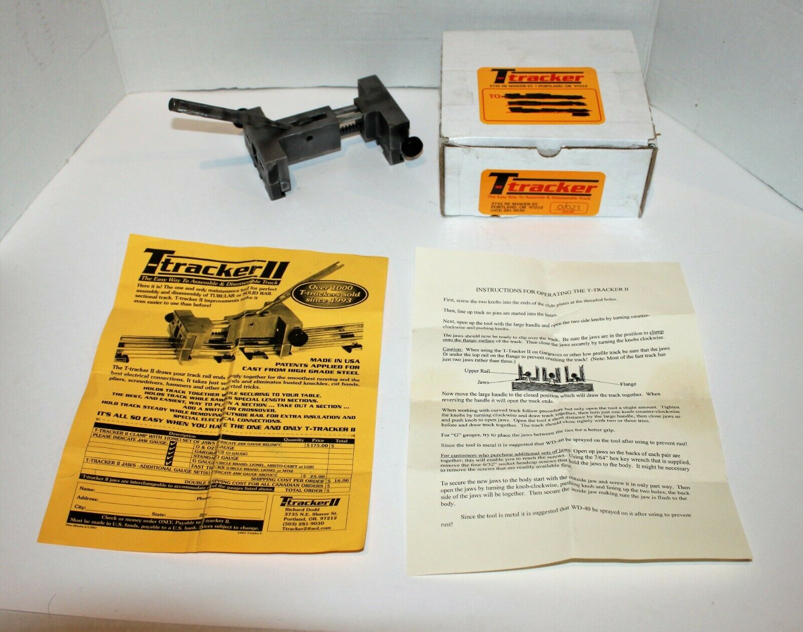 T Tracker II 0 027 Gauge Train Track Draw Together Assembly Tool ...