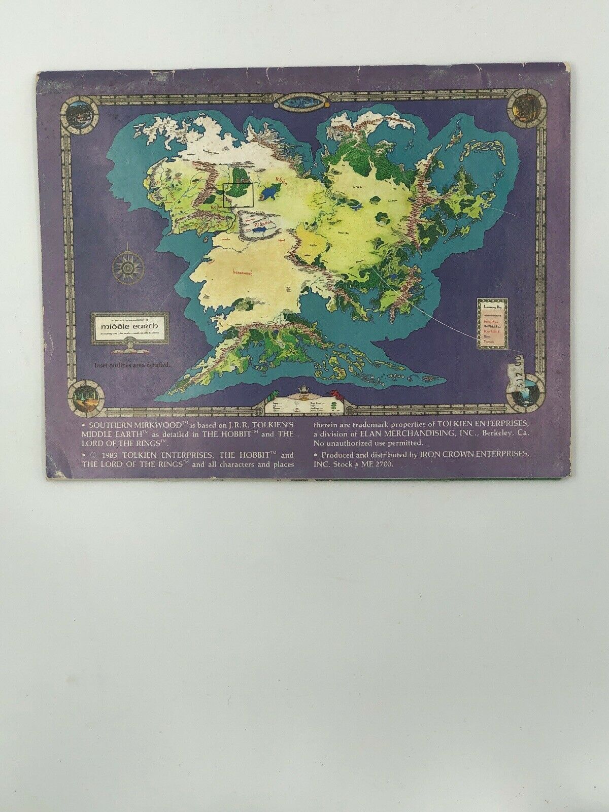 ICE MERP 1st Ed Southern Mirkwood - Haunt Of The Necromancer VG ME 2700 ...