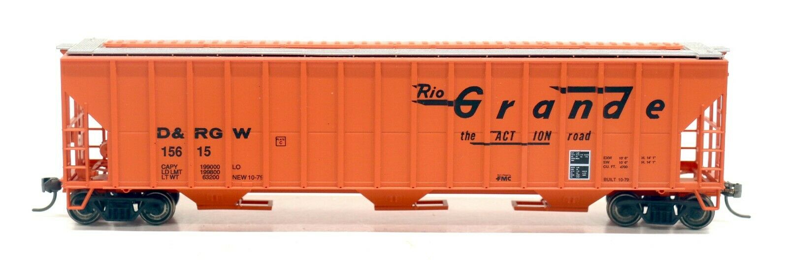 HO Scale Rio Grande 15615 Grain Hopper, | #22133893