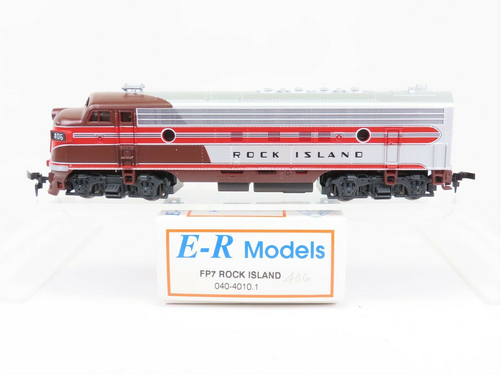 HO Scale E - R Models Roco 040 - 4010. 1 RI Rock Island FP7 Diesel 406 ...